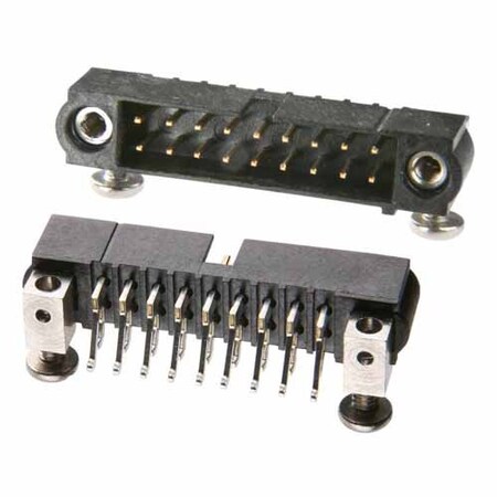 Harwin Board Connector, 16 Contact(S), 2 Row(S), Male, Right Angle, 0.079 Inch Pitch, Surface Mount M80-5421642